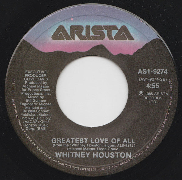 Whitney Houston - You Give Good Love (7") - Discogs image 4