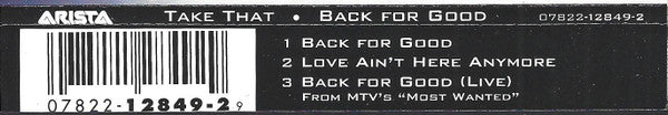 Take That - Back For Good (CD) - Discogs image 4