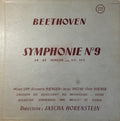 Ludwig van Beethoven, Wiener Singverein, Vienna Pro Musica Orchestra, Jascha Horenstein - Symphonie N°9 En Ré Mineur - Op. 125 (LP)