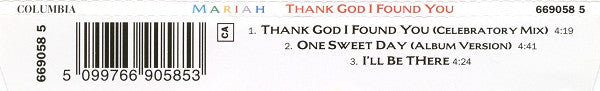 Mariah Carey - Thank God I Found You (CD) - Discogs image 3