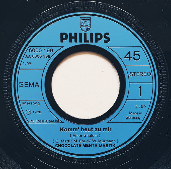 Chocolate Menta Mastik - Komm' Heut Zu Mir / Say Hello (7") - Discogs image 2