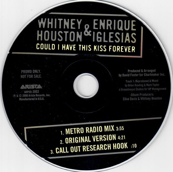 Whitney Houston & Enrique Iglesias - Could I Have This Kiss Forever (CD) - Discogs image 3