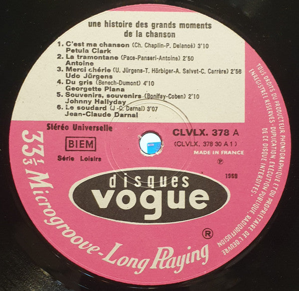 Various - Une Histoire Des Grands Moments De La Chanson (2xLP) - Discogs image 6