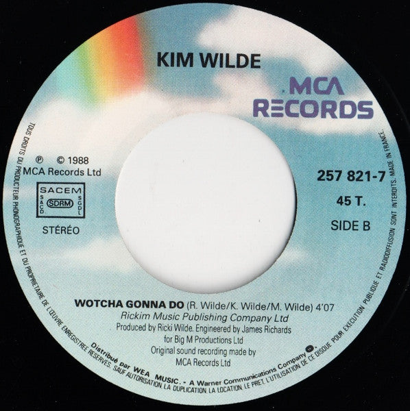 Kim Wilde - Never Trust A Stranger (7") - Discogs image 4