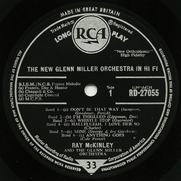 New Glenn Miller Orchestra, The Directed By Ray McKinley - The New Glenn Miller Orchestra In Hi Fi (LP) - Discogs image 3