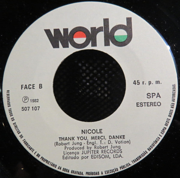 Nicole (2) - A Little Peace (7") - Discogs image 3