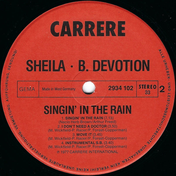Sheila & B. Devotion - Singin' In The Rain (LP) - Discogs image 4