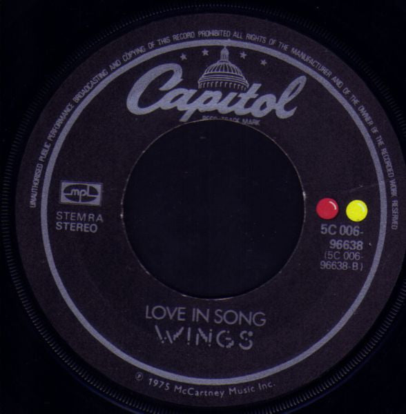 Wings (2) - Listen To What The Man Said (7") - Discogs image 4