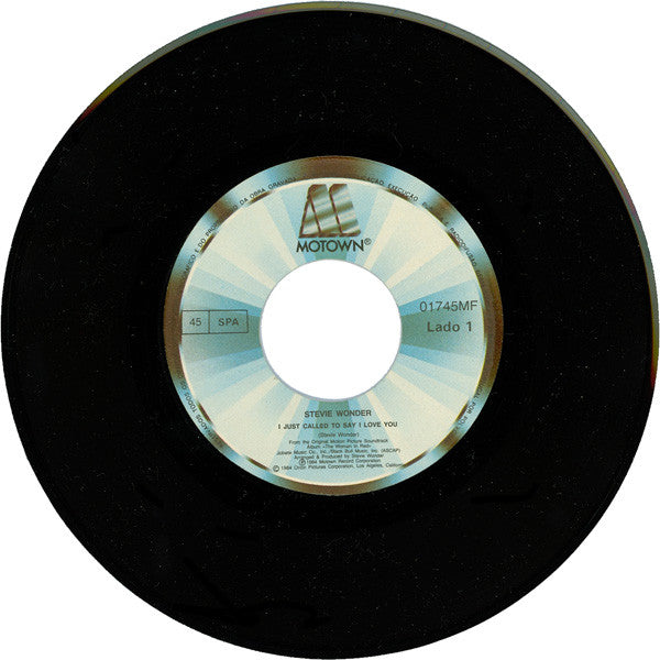 Stevie Wonder - I Just Called To Say I Love You (7") - Discogs image 3