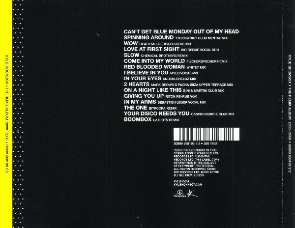Kylie Minogue - Boombox: The Remix Album 2000-2008 (CD) - Discogs image 2
