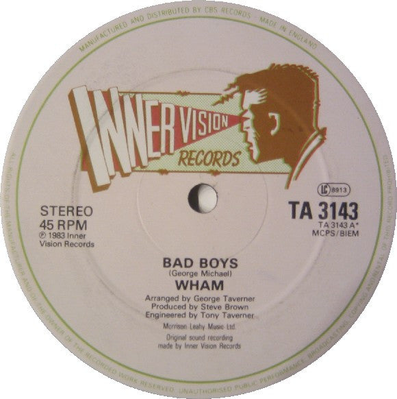 Wham! - Bad Boys (12") - Discogs image 3