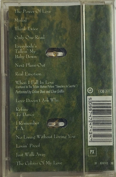 Céline Dion - The Colour Of My Love (Cassette) - Discogs image 2