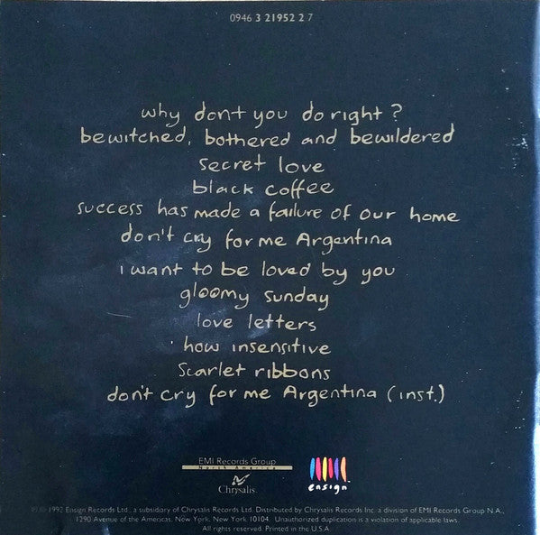 Sinéad O'Connor - Am I Not Your Girl? (CD) - Discogs image 2
