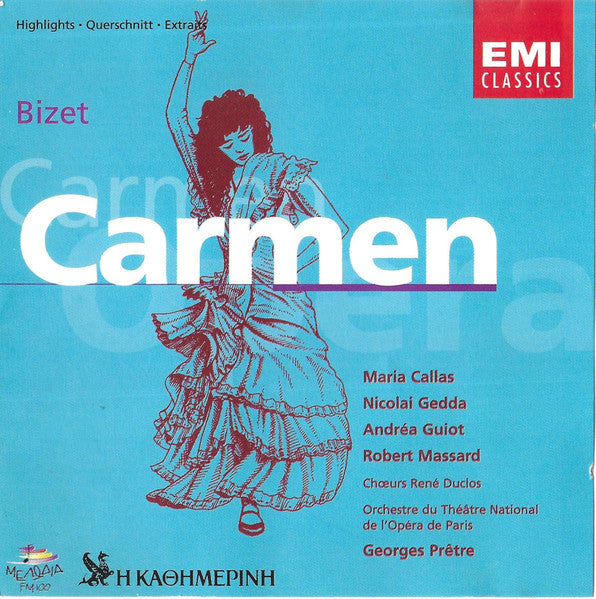 Georges Bizet / Maria Callas, Nicolai Gedda, Andréa Guiot, Robert Massard, Les Chœurs René Duclos, Orchestre National De L'Opéra De Paris, Georges Prêtre - Carmen (Highlights) (CD)