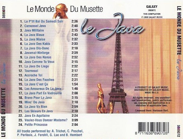 André Trichot, Christian Peschel, Pierre Péribois, Jacques Ferchit, Gérard Luc, Bertrand Hembert - Le Monde Du Musette. Le Java (CD) - Discogs image 4
