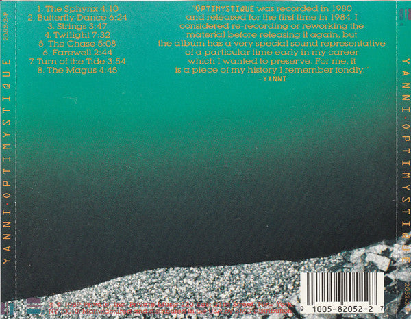 Yanni (2) - Optimystique (CD) - Discogs image 2