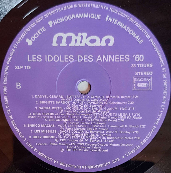 Various - Les Idoles Des Années 60 (LP) - Discogs image 4