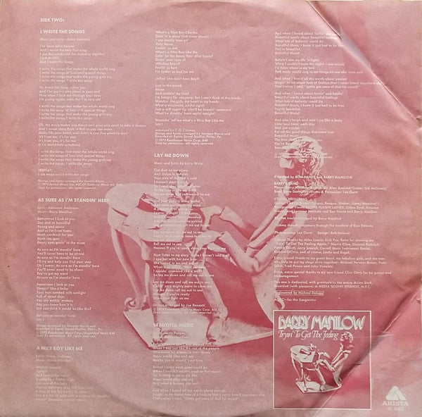 Barry Manilow - Tryin' To Get The Feeling (LP) - Discogs image 6