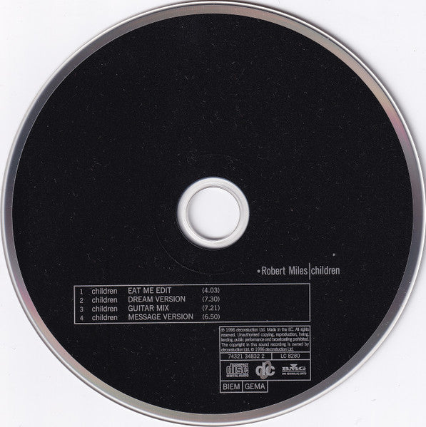 Robert Miles - Children (CD) - Discogs image 4