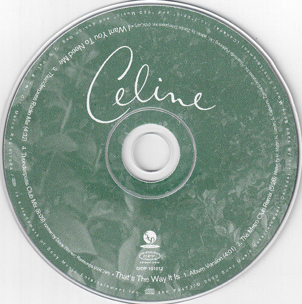 Céline Dion - That's The Way It Is / I Want You To Need Me (CD) - Discogs image 5