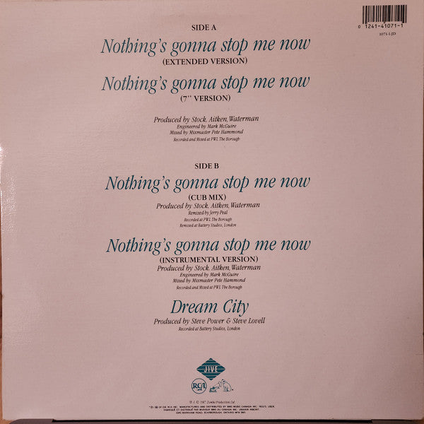 Samantha Fox - Nothing's Gonna Stop Me Now (12") - Discogs image 2