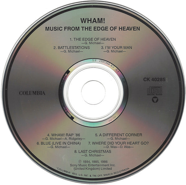 Wham! - Music From The Edge Of Heaven (CD) - Discogs image 4