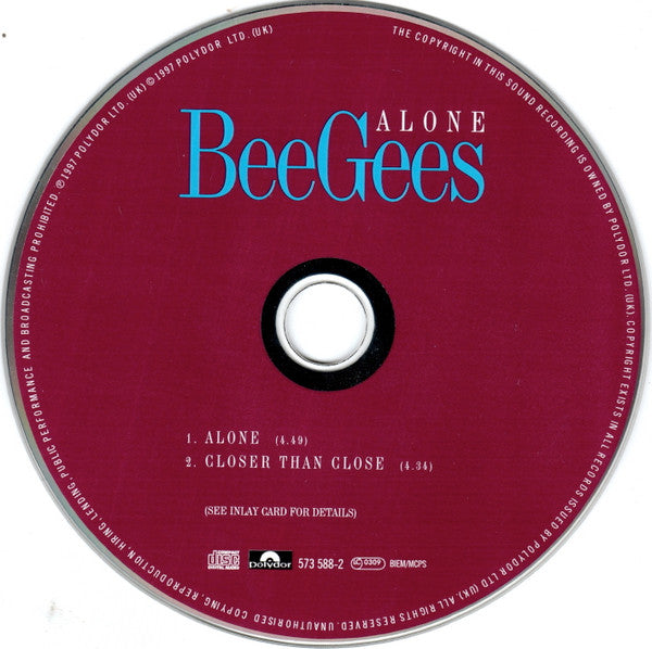 Bee Gees - Alone (CD) - Discogs image 4