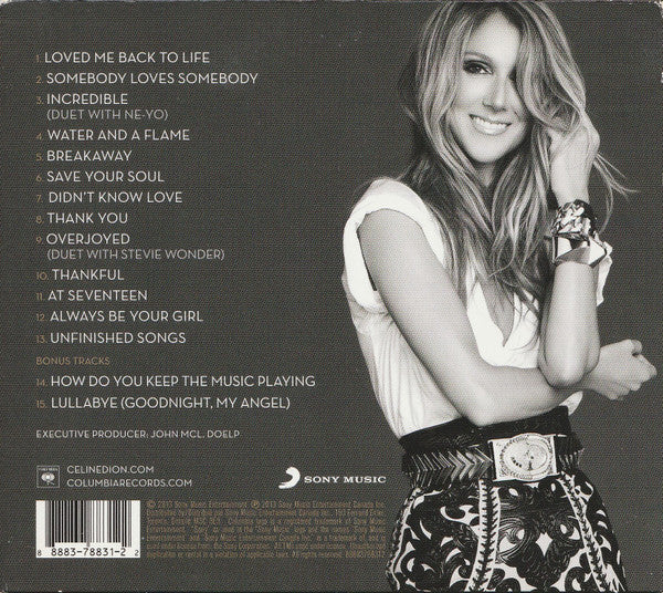 Céline Dion - Loved Me Back To Life (CD) - Discogs image 2