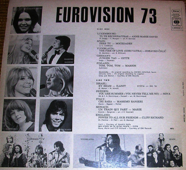 Various - Eurovision 73 (LP) - Discogs image 2