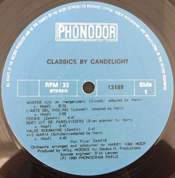 Gheorghe Zamfir Panflute / Harry van Hoof Orchestra, The - Classics By Candlelight (LP) - Discogs image 3