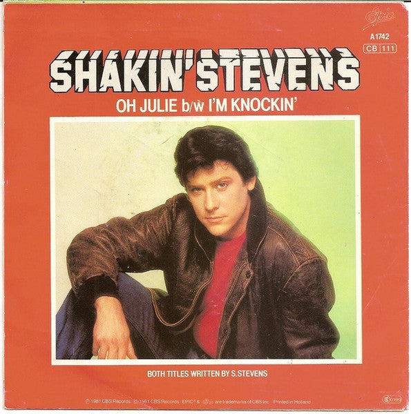 Shakin' Stevens - Oh Julie (7") - Discogs image 2