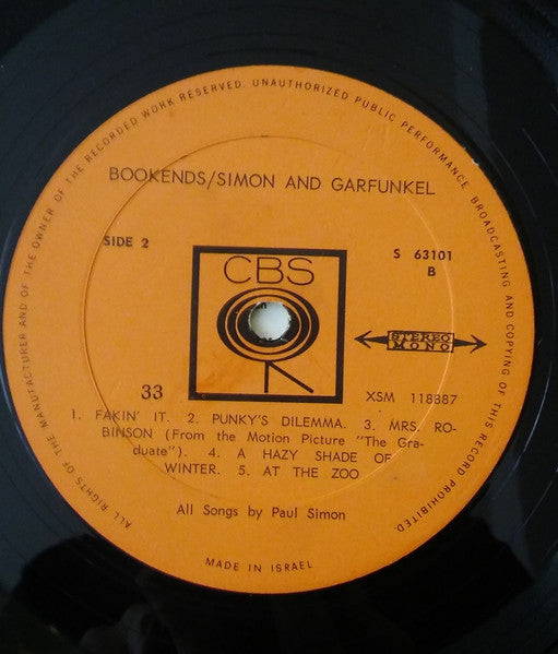Simon & Garfunkel - Bookends (LP) - Discogs image 2