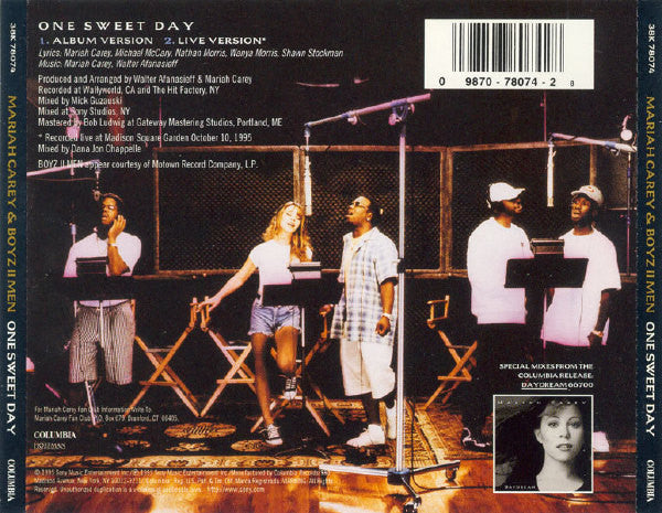 Mariah Carey & Boyz II Men - One Sweet Day (CD) - Discogs image 2
