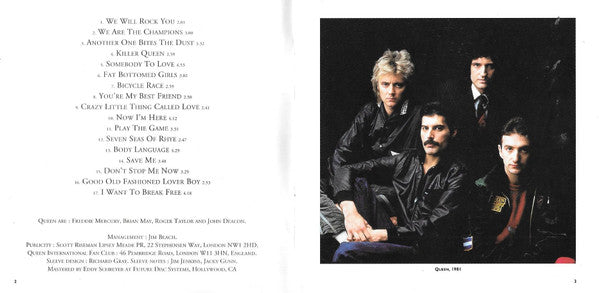 Queen - Greatest Hits (CD) - Discogs image 4