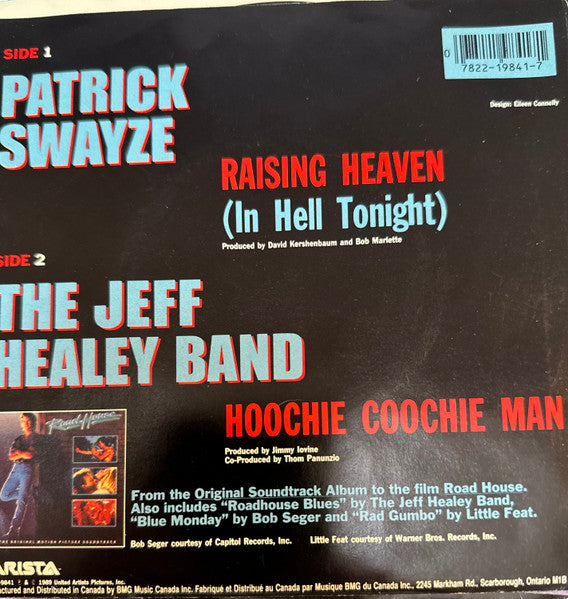 Patrick Swayze - Raising Heaven (In Hell Tonight) (7") - Discogs image 2