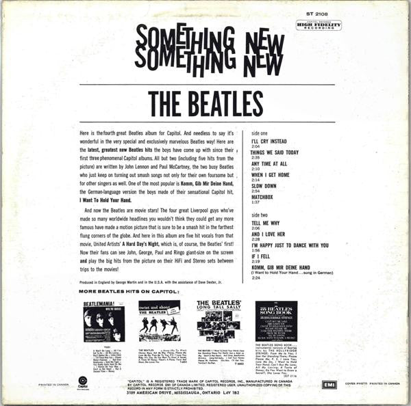 Beatles, The - Something New (LP) - Discogs image 2