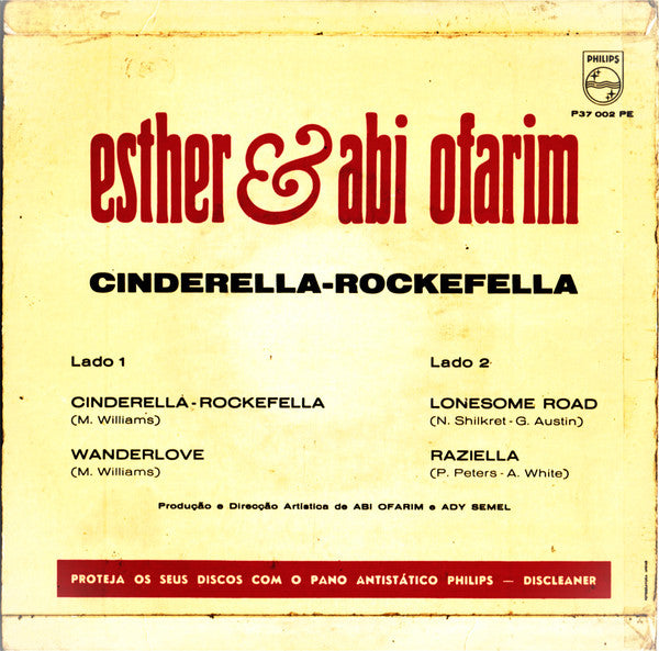 Esther & Abi Ofarim - Cinderella Rockefella (7") - Discogs image 2
