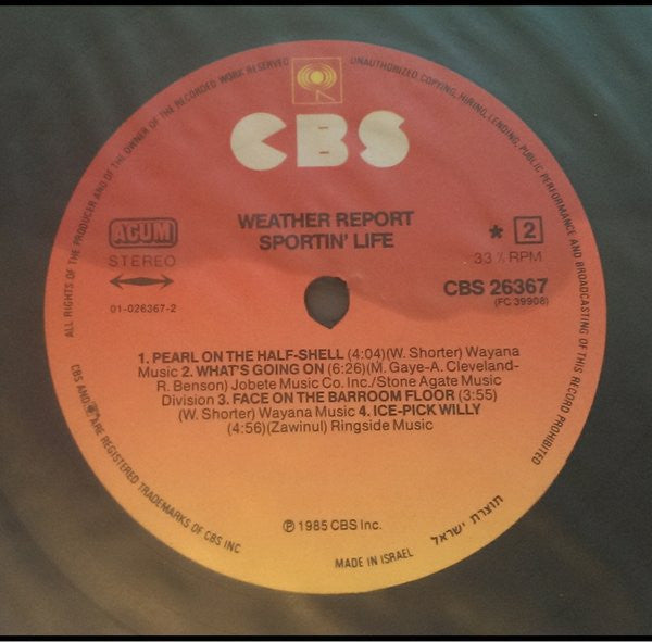 Weather Report - Sportin' Life (LP) - Discogs image 3