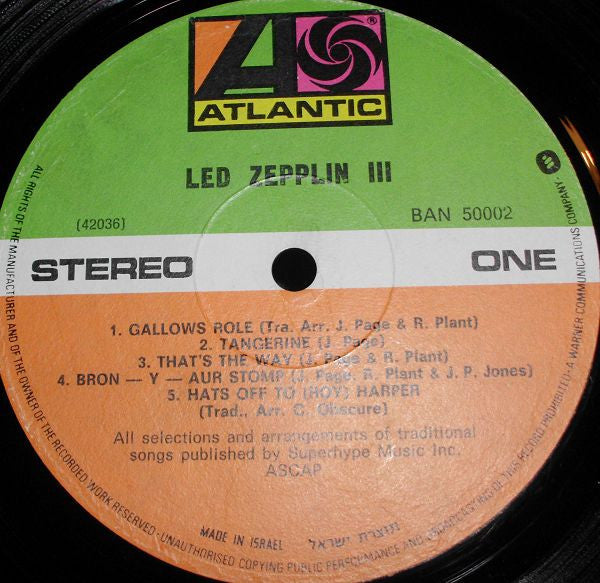 Led Zeppelin - Led Zeppelin III (LP) - Discogs image 4