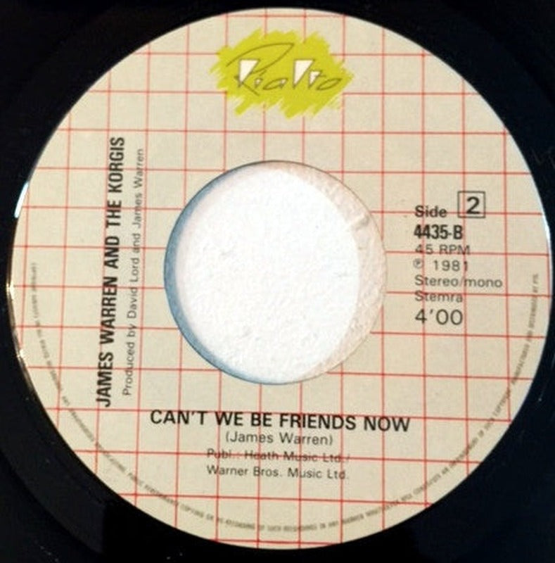 James Warren And Korgis, The - That Was My Big Mistake (7") - Discogs image 4
