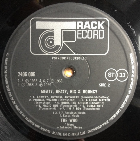 Who, The - Meaty Beaty Big & Bouncy (LP) - Discogs image 6
