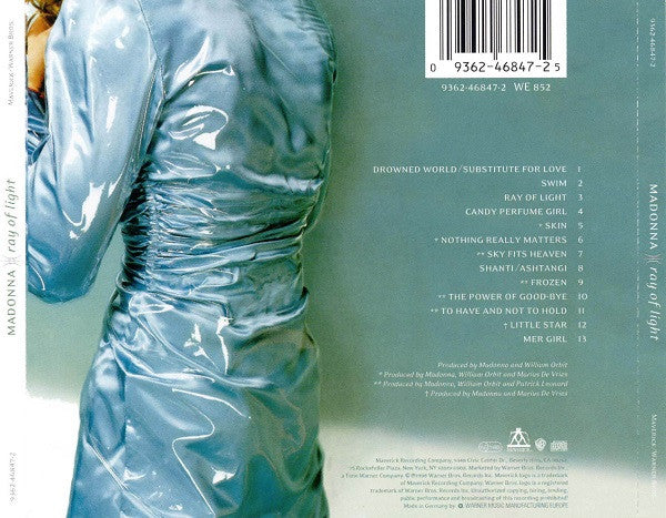 Madonna - Ray Of Light (CD) - Discogs image 2