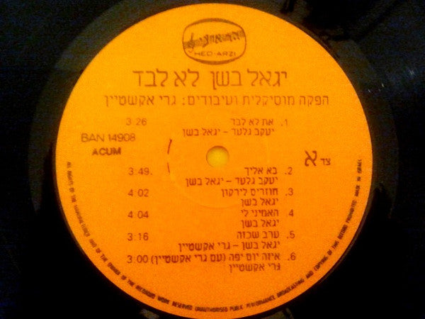 Yigal Bashan, להקת ברוש - לא לבד = Not Alone (LP) - Discogs image 5