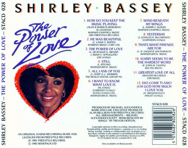 Shirley Bassey - The Power Of Love (CD) - Discogs image 2
