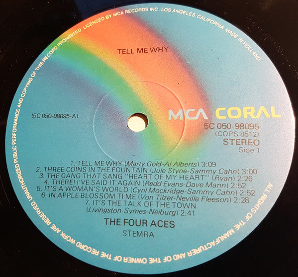 Four Aces, The - Tell Me Why (LP) - Discogs image 3