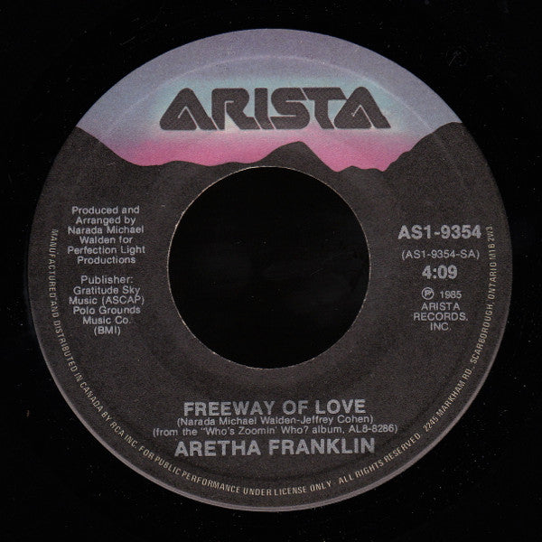 Aretha Franklin - Freeway Of Love (7") - Discogs image 3