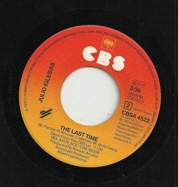 Julio Iglesias, Diana Ross - All Of You (7") - Discogs image 4