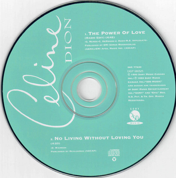 Céline Dion - The Power Of Love (CD) - Discogs image 3