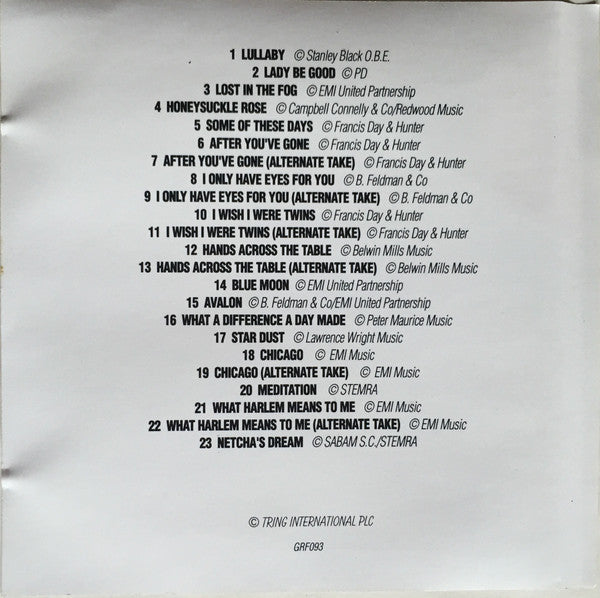 Coleman Hawkins - Lady Be Good (CD) - Discogs image 4