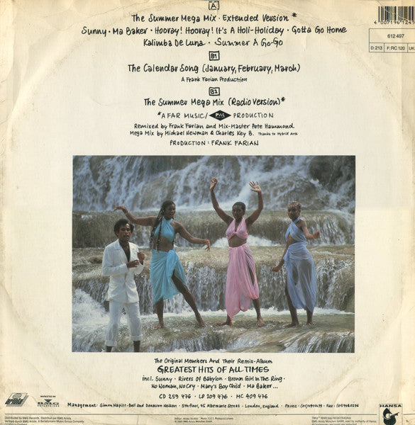 Boney M. - The Summer Megamix (12") - Discogs image 2